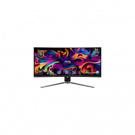 MSI MAG 341CQP QD-OLED computer monitor 86.4 cm (34") 3440 x 1440 pixels UltraWide Quad HD Blac
