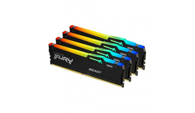 Kingston Technology FURY Beast 128GB 5200MT/s DDR5 CL40 DIMM (Kit of 4) RGB XMP