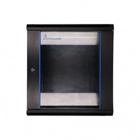 Extralink Rackmount cabinet 12U 600x600 Black wall mounted