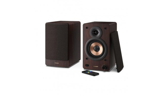 Sharp BOOKSHELF SPEAKERS 2-way Brown Wired &amp; Wireless 60 W