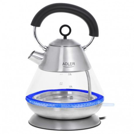 Adler AD 1282 electric kettle 1.5 L 1850 W Stainless steel