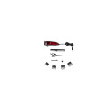 Adler AD 2825 hair trimmers/clipper Black, Red