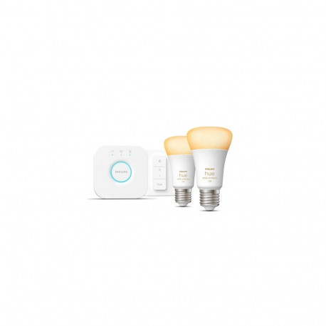 Philips Hue White ambience Starter kit: 2 E27 smart bulbs (1100) + dimmer switch