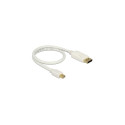 DeLOCK Mini Displayport/Displayport, 0.5 m White
