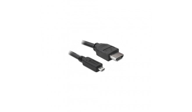 DeLOCK 3m HDMI HDMI cable HDMI Type A (Standard) HDMI Type D (Micro) Black