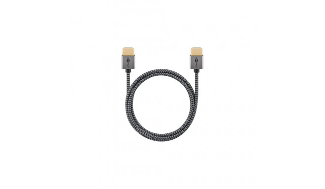 Goobay 75752 HDMI cable 1 m HDMI Type A (Standard) Grey