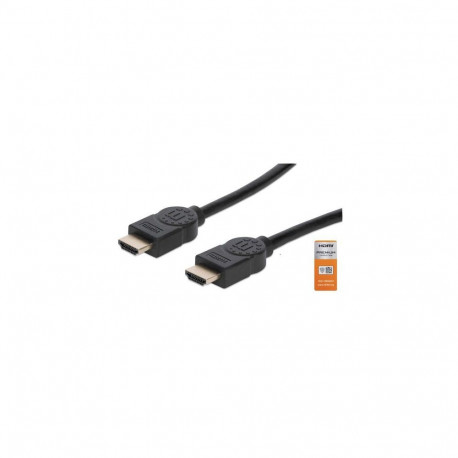 Manhattan HDMI 4K@60Hz Cable with Ethernet, 3m, Certified, Suitable for ALL 4K &amp; 1080p/HD us