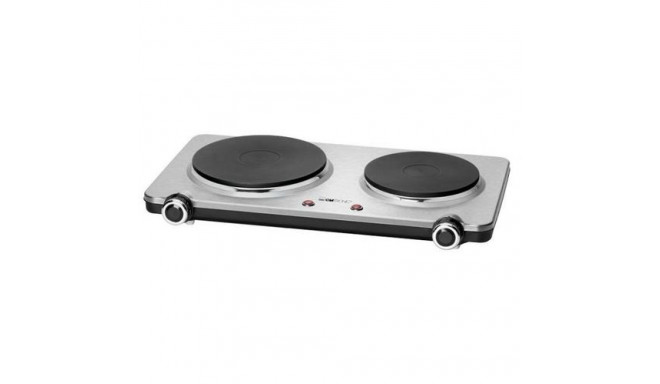 Clatronic DKP 3668 E Black, Stainless steel Countertop Sealed plate 2 zone(s)