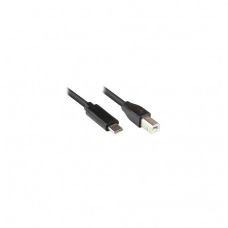 Alcasa 2510-CB005 USB cable USB 2.0 0.5 m USB C USB B 0.48 Gbit/s Black