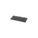 Manhattan Slim Wired USB Mini Keyboard 12 Multimedia/Function Keys, Built-in 1.5 m (5 ft.) USB-A Cab