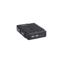 Manhattan KVM Switch Compact 4-Port, 4x USB-A, Cables included, Audio Support, Control 4x computers 