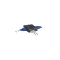 Manhattan KVM Switch Compact 4-Port, 4x USB-A, Cables included, Audio Support, Control 4x computers 