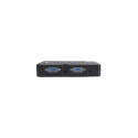 Manhattan KVM Switch Compact 4-Port, 4x USB-A, Cables included, Audio Support, Control 4x computers 