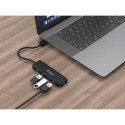 Equip 4-Port USB 3.2 Gen 1 Hub with USB-C Adapter