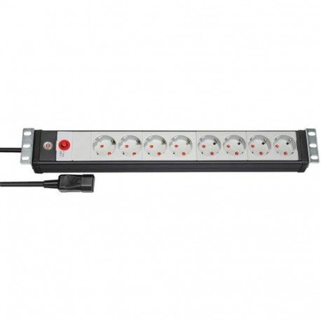 Brennenstuhl 1156057128 power extension 3 m 8 AC outlet(s) Indoor Black