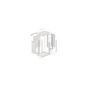 Lanberg WF01-6415-10S rack cabinet 15U Wall mounted rack Grey