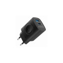 Gembird TA-UC-PDQCW20-01-BK mobile device charger Universal Black AC Fast charging Indoor