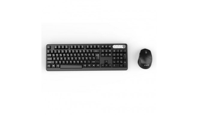 Inca IWS-549U keyboard Mouse included Office RF Wireless + USB QWERTY Turkish Black