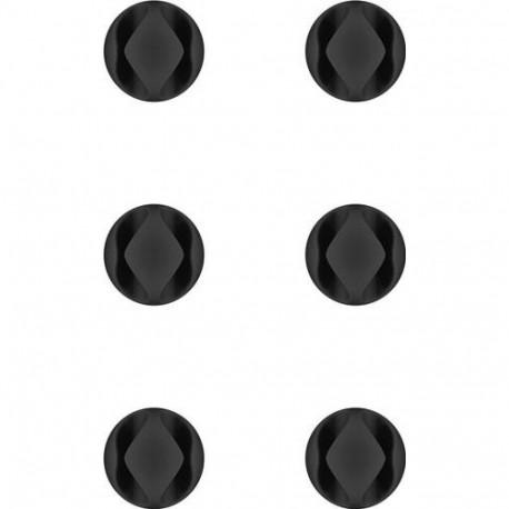 Goobay 70362 cable organizer Desk/Wall Cable holder Black 6 pc(s)