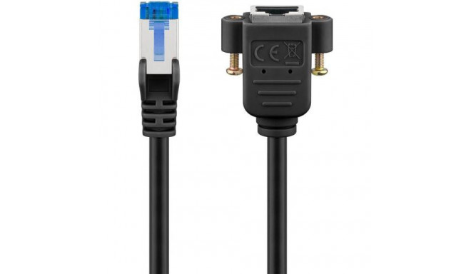 Goobay 65641 networking cable Black 0.5 m Cat6a S/FTP (S-STP)
