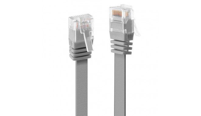 Lindy 0.3m Cat.6 U/UTP Flat Network Cable, Grey