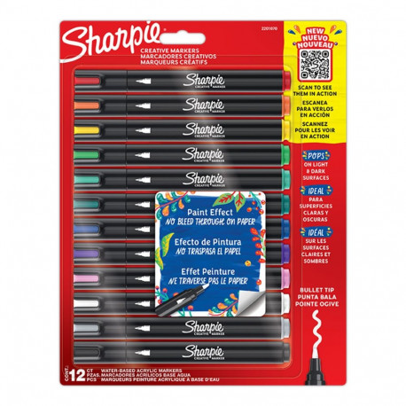 Sharpie loovad akrüülmarkerid 1x12