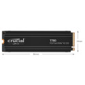 Crucial T700 jahutusradiaatoriga 1TB PCIe Gen5 NVMe M.2 SSD