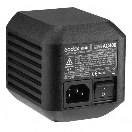 Godox AC400 vahelduvvoolu adapter AD400 Pro jaoks