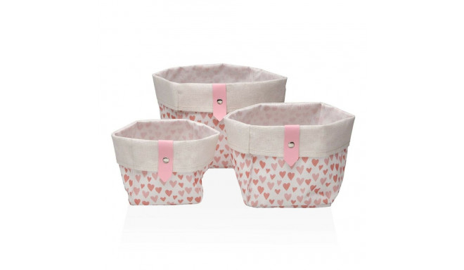 Basket set Versa Amore 14 x 14 x 14 cm