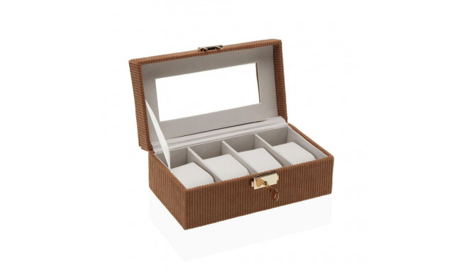 Box for watches Versa MDF Wood 11,5 x 8 x 21 cm