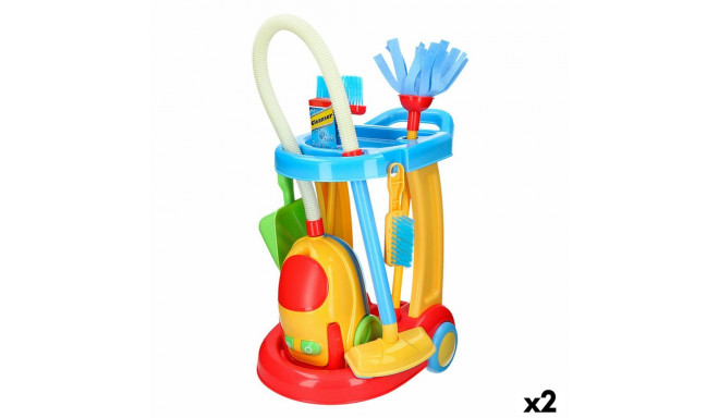 Cleaning Trolley with Accessories PlayGo 30,5 x 67 x 37 cm (2 Units)