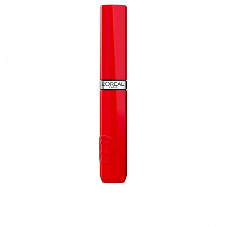 L'Oréal Paris vedel huulepulk Infallible Laque #410 vinüüleffektiga 4,3ml, Rouge Poppy