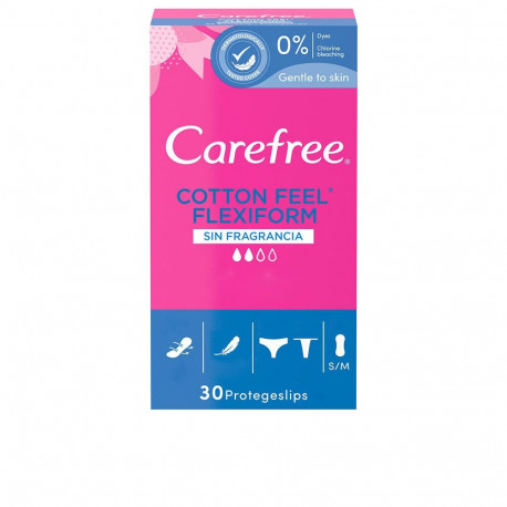 CAREFREE FLEXIFORM protector transpirable sin fragancia 30 u