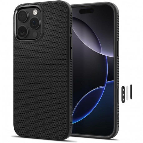 Kaitseümbris Liquid Air T (MagFit + Camera Control), Apple iPhone 16 Pro Max, must, MagSafe, kaamera