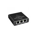QOLTEC 52294 Splitter Ethernet mini SWITCH 1x3 RJ45 1000Mb/s USB C Aluminum