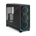 Fractal Design Meshify 3 XL Ambience Pro RGB must TG hele toon ATX toiteplokk kaasas ei