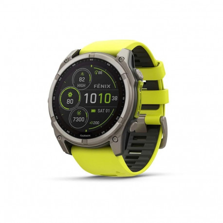 Garmin fenix 8 3.56 cm (1.4") 51 mm digitaalne 280 x 280 pikslit puuteekraan titaan Wi-Fi GPS (satel