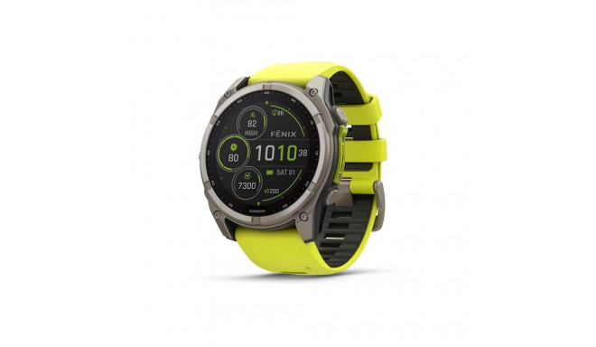 Garmin fenix 8 3.56 cm (1.4") 51 mm Digital 280 x 280 pixels Touchscreen Titanium Wi-Fi GPS (satelli