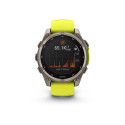 Garmin fenix 8 3.3 cm (1.3") 47 mm digitaalne 260 x 260 pikslit puuteekraan titaan Wi-Fi GPS (satell