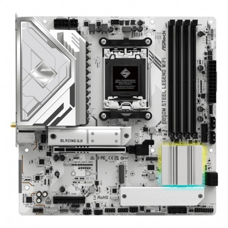 Asrock B850M Steel Legend WiFi AMD B850 Socket AM5 micro ATX emaplaat
