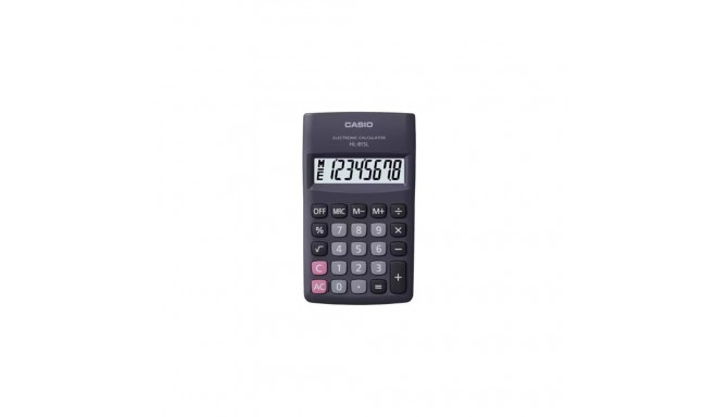 CASIO HL-815L-BK BOX taskukalkulaator, 8-kohaline, 69.5x118mm, must