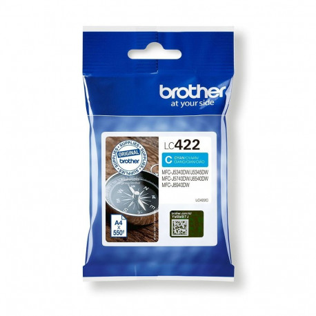 Brother LC422C Ink Cartridge, Cyan