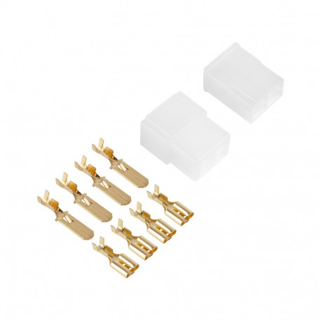 Pistikute korpus 4-pin pistik+pesa (10 tk)