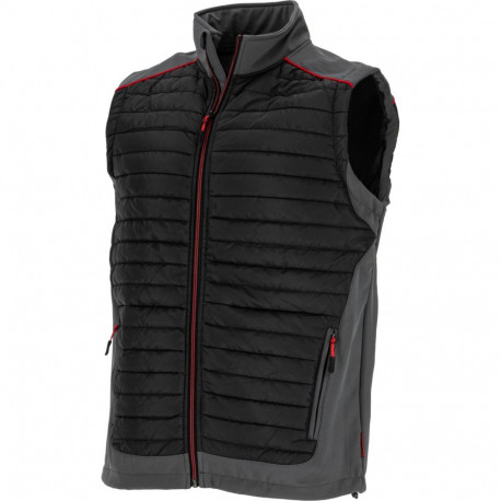 soojendatud vest must-hall-punane "3xl" ce lahti