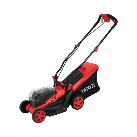 Akutoitel muruniiduk muru niitmiseks ja aia hoolduseks 36V 2x18V 2x2Ah 32cm harjavaba mootor keskne 
