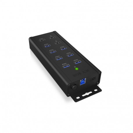 ICY BOX USB-jaotur IB-HUB1703-QC3 USB 3.2 Gen 1 (3.1 Gen 1) Type-B 5000Mbit/s, must