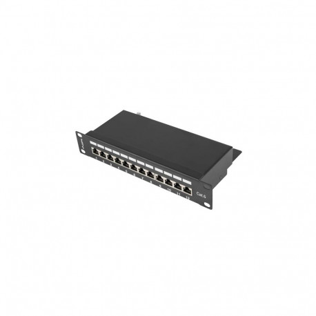 Networking Equipment - Lanberg Patch Panel 12 Ports Black