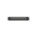 Networking Equipment - Lanberg Patch Panel 12 Ports Black