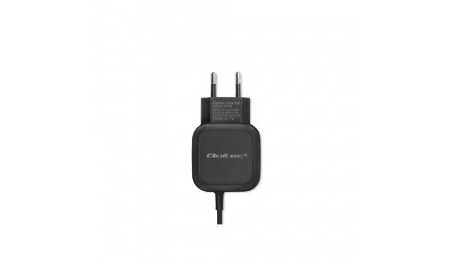 Charger - Qoltec 50190 17W 3.4A USB & USB Type C Black