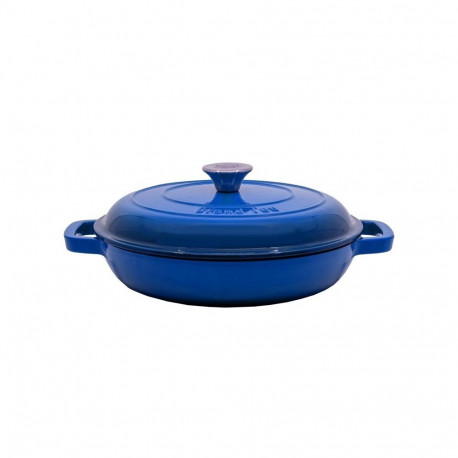 PAN GRILL WITH LID GRAND FEU BLUE D27CM